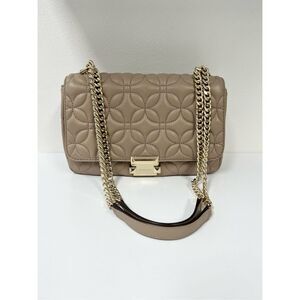 Michael Kors Large‎ Sloan Truffle Quilted Floral Chain Shoulder Bag 30H8TSLL3T